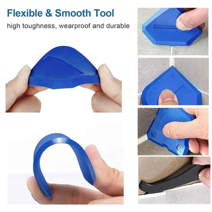 Silicone Caulking Tool Kit Joint Sealant Spreader Spatula Scraper for Tile Window Grout Edge Removal Kitchen Construction Tools