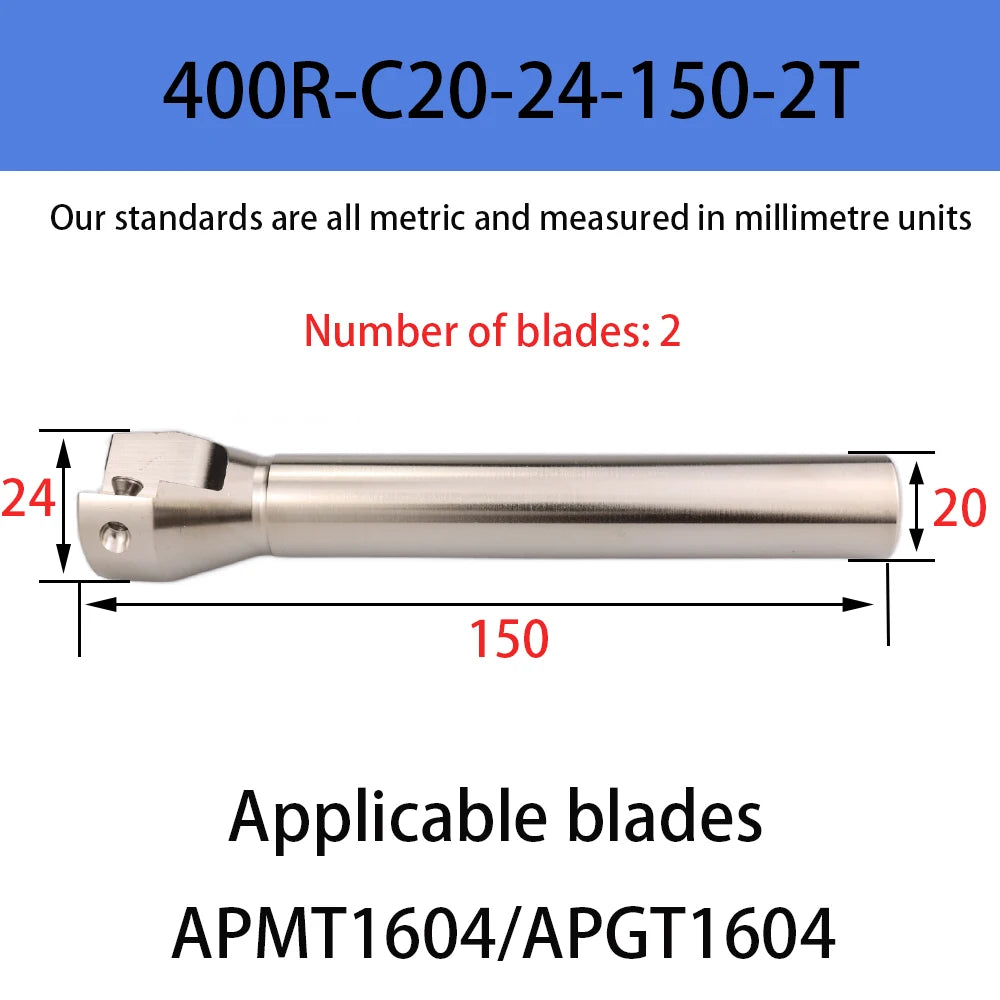 DMIX BAP400R EAP400R APMT1604 Milling Holder Cutterhead Shoulder Cutting Right Angle Precision Milling Cutter End Mill Holder