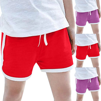 Summer Toddler Boys Girls Solid Sport Shorts Kids Beach Shorts Girls Clothes Under 5