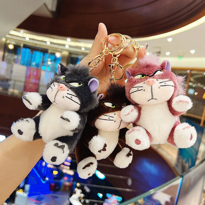 12cm 4 Colors Lovely Lucifer Plush keychain Doll Kawaii Bag Pendant Plush Stuffed Toy Backpack Pendant Birthday Gift For Childre