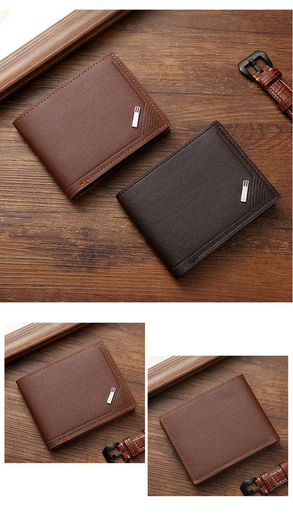 Male Youth Fashion Thin Multi Card Large Capacity Horizontal Business Wallet New Men's Wallet for Men