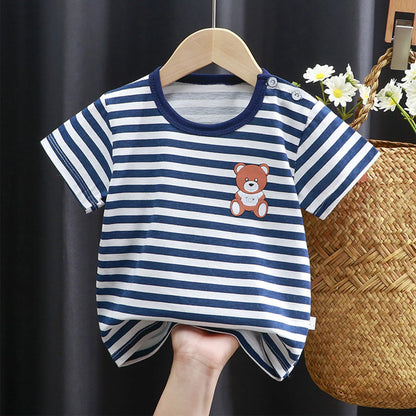 Summer Infant Newborn Baby Boys Clothes Children Clothing for Girls Kids T-Shirt Cotton Casual Clothes