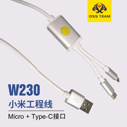 OSS W230 W231 Universal EDL Cable for Redmi Xiaomi and Qualcomm Flash and Open for 9008 Port Engineering Line Phone Repair Tool