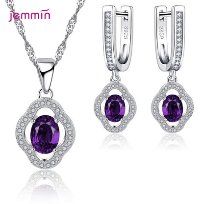 Super Deal Genuine 925 Streling Silver Jewelry Sets Women Girls Wedding Party Fine Jewelry Accessory Multiple Style