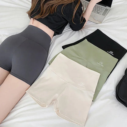 2023 Summer Sports Yoga Shorts Women Letter Embroidery Biker Shorts Women High Waist Casual Streetwear Elastic Female Underwear