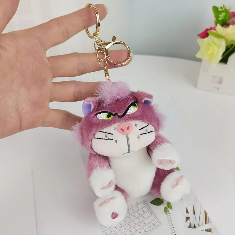 12cm 4 Colors Lovely Lucifer Plush keychain Doll Kawaii Bag Pendant Plush Stuffed Toy Backpack Pendant Birthday Gift For Childre