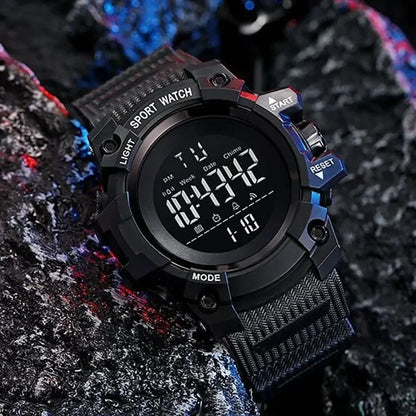 YIKAZE Men's Military Digital Watch Outdoor Men Sports Watch Waterproof Luminous Chronograph Clock Student Electronic Wristwatch