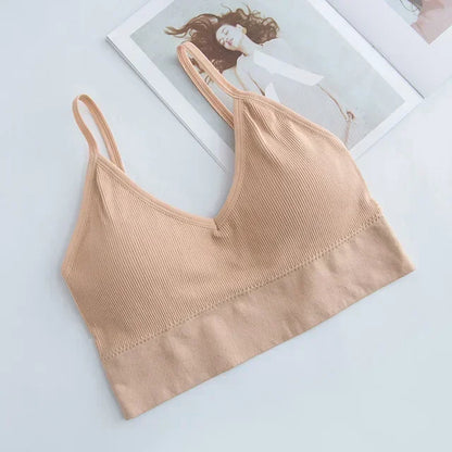 Seamless Women Push Up Bra Beautiful Back Bras Fitness Tops Brassiere Bralette Female Tube Top Underwear Bralet with Chest Pad속옷