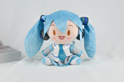 5PCS 20-29cm Hatsune Miku Plush Fuwafuwa Anime Kawaii Cute Cool Toys Dolls Plush Room Car Desk Decoration Birthday Gifts For Fan