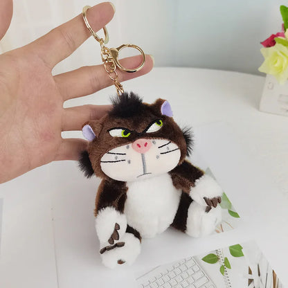 12cm 4 Colors Lovely Lucifer Plush keychain Doll Kawaii Bag Pendant Plush Stuffed Toy Backpack Pendant Birthday Gift For Childre