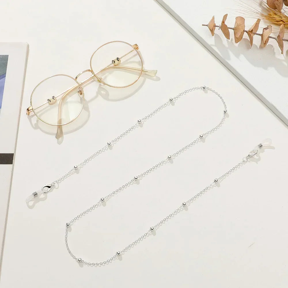 2024 Glasses Beaded Glasses Chain for Women Summer Beads Hangs Mask Strap Handmade Necklace Sunglasses Lanyard Fashion Jewelry