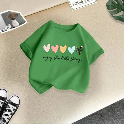 Summer New Children's Clothing Children's T-shirt Boys and Girls Casual Fashion Short-sleeved Baby Half-sleeved Top Base Shirt