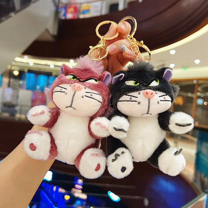 12cm 4 Colors Lovely Lucifer Plush keychain Doll Kawaii Bag Pendant Plush Stuffed Toy Backpack Pendant Birthday Gift For Childre