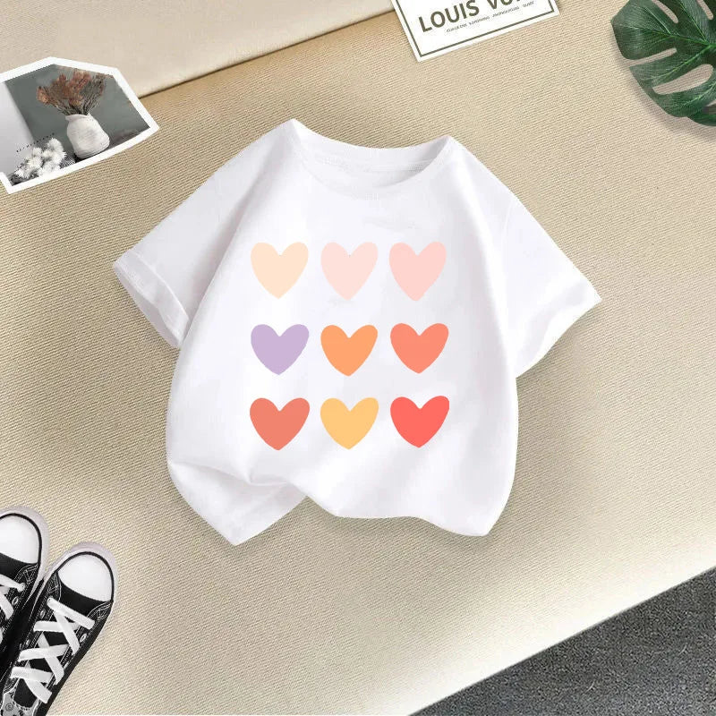 Summer New Children's Clothing Children's T-shirt Boys and Girls Casual Fashion Short-sleeved Baby Half-sleeved Top Base Shirt