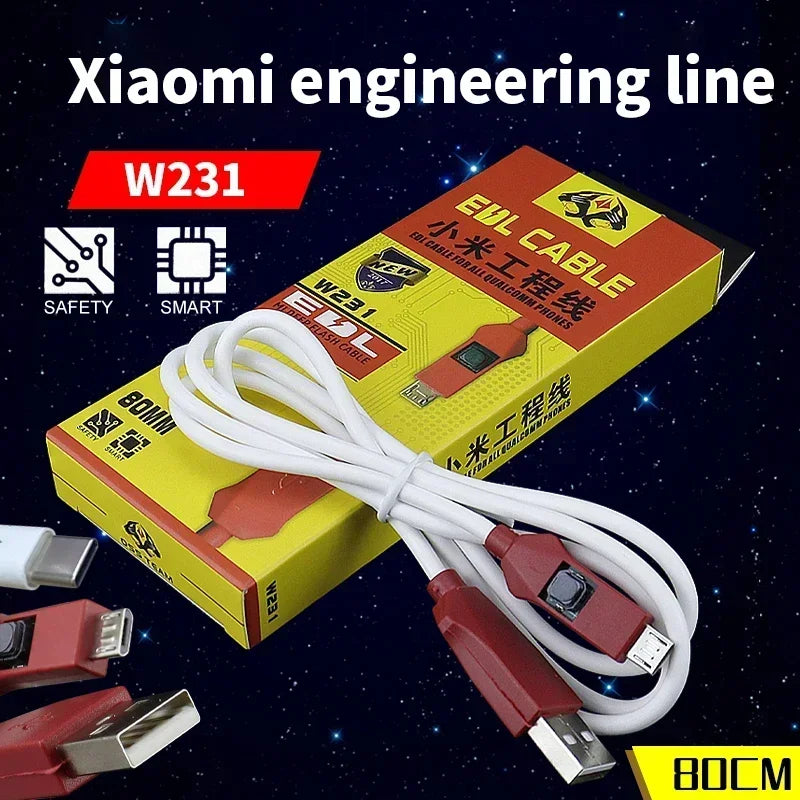 OSS W230 W231 Universal EDL Cable for Redmi Xiaomi and Qualcomm Flash and Open for 9008 Port Engineering Line Phone Repair Tool