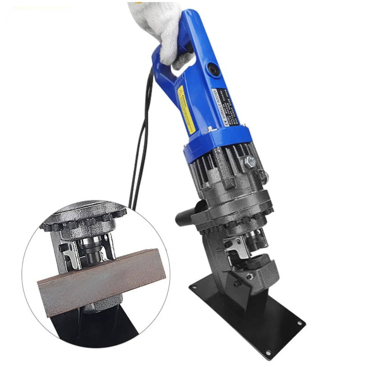 220V/110V Electric Handy Hydraulic Hole Puncher 900/1200W 6mm Knockout Punch Tool Angle Iron Channel Puncher Aluminum Iron Plate