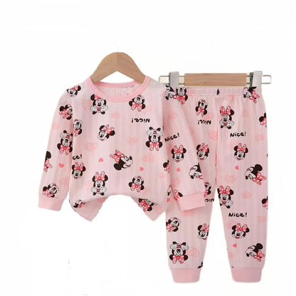 Spring Baby girls Clothes Sets cotton Toddler Girl cute Minnie Suits Baby Tops and pant Infant soft Newborn Sets