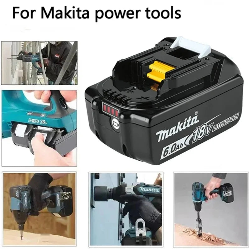 100% Genuine/Original Makita 18v 6.0Ah for Makita Tools Drill Battery Bl1850b BL1850 Bl1860 Bl 1860 Bl1830 Bl1815 Bl1840 LXT400