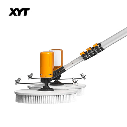 XYT solar panel cleaning double-headed electric brush PV equipment photovoltaic clean  machine tool kit complete system