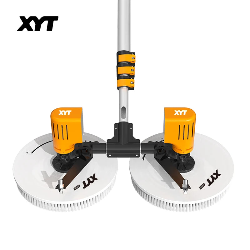 XYT solar panel cleaning double-headed electric brush PV equipment photovoltaic clean  machine tool kit complete system