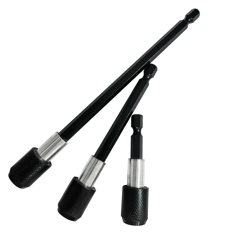 3PC Hexagonal Quick Release Self-locking Extension Rod Electric Drill Driver Quick Transfer Rod Screwdriver Extension Rod Tool