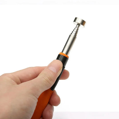 Telescopic Magnetic Pen with Light Mini Hand Portable Magnet Pick Up Tool Adjustable Pickup Rod Stick Picking Up Screws Nut Bolt