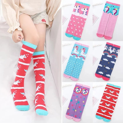 infant Child warmer ankle short lovely socks Cartoon Kids Knee High long cotton Baby cute Animal Over Knee Socks girls stockings