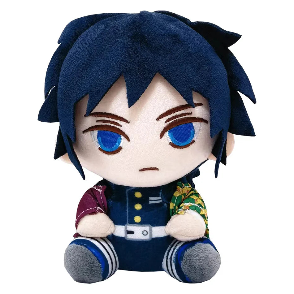 19cm Japan Anime Demon Slayer Akaza Rui Iguro Obanai Tanjirou Kamado Nezuko Agatsuma Zenitsu Plush Toys Doll Peluche Gift