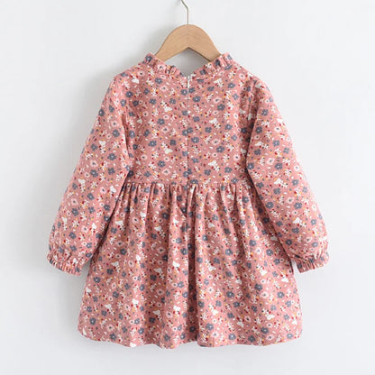 Bear Leader New Autumn Girls Dress Spring Kids Princess Dress Casual Floral Costumes Children Clothing Flowers Dresses 2-8 Years