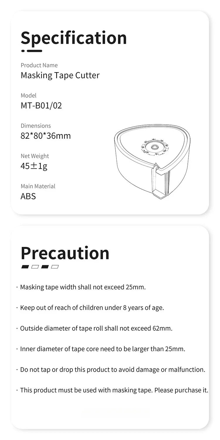 DSPIAE MT-B Masking Tape Cutter Military Model Making Tool DIY Assembly Retrofit Gundam Hobby MT Series Model Masking Tape