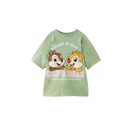 2023 Summer New Children's Clothing Baby Girls Short Sleeve Basic Tops Cartoon T Shirt For Kids Boy