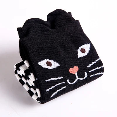 infant Child warmer ankle short lovely socks Cartoon Kids Knee High long cotton Baby cute Animal Over Knee Socks girls stockings