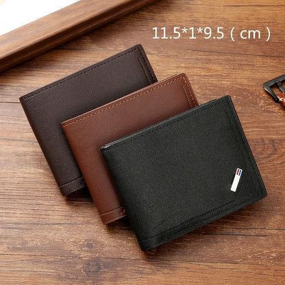 Male Youth Fashion Thin Multi Card Large Capacity Horizontal Business Wallet New Men's Wallet for Men