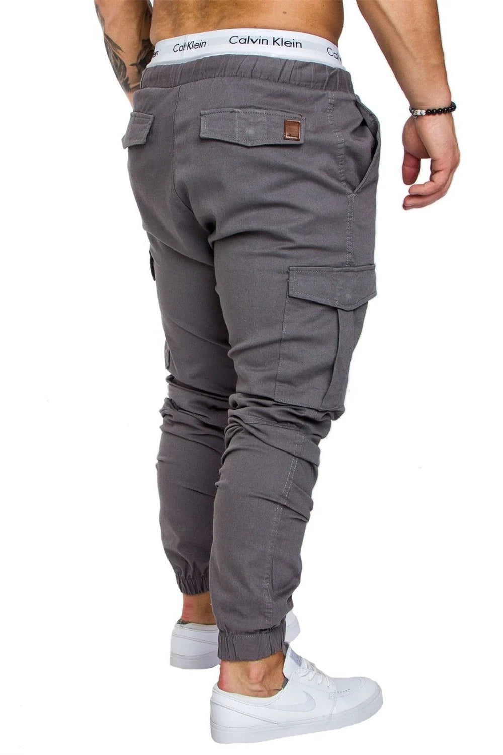 New Tooling Multi Pocket Trousers Men's Cargo Pants Woven Fabric Casual Safari Style Joggers Men