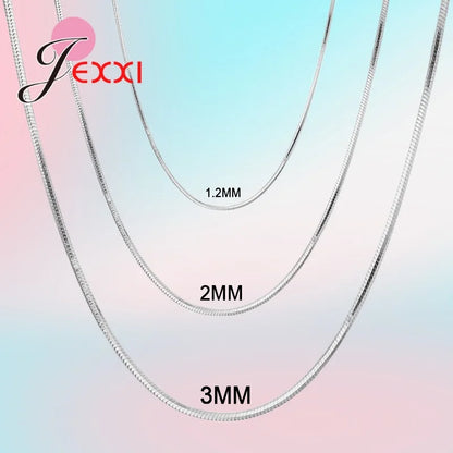 Hot Sale 925 Sterling Silver 2023 New Arrival Classical Fashion Birthday Present Chain Necklace Jewelry For Women Girls