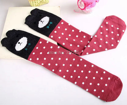 infant Child warmer ankle short lovely socks Cartoon Kids Knee High long cotton Baby cute Animal Over Knee Socks girls stockings