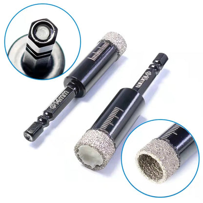 5-16mm Hexagonal Shank Brazed Dry Ceramic Tile Drill Bit Marble Granite Vitrified Tile Hole Opener Diamond Drill Bit