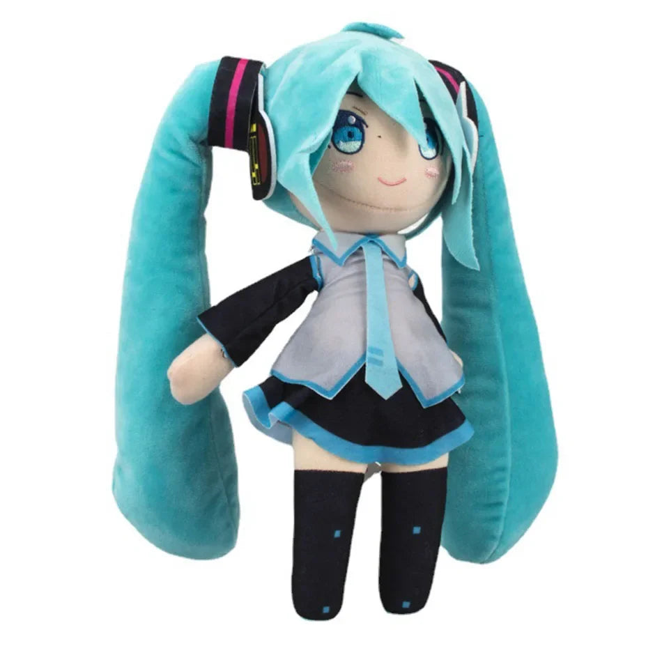 5PCS 20-29cm Hatsune Miku Plush Fuwafuwa Anime Kawaii Cute Cool Toys Dolls Plush Room Car Desk Decoration Birthday Gifts For Fan