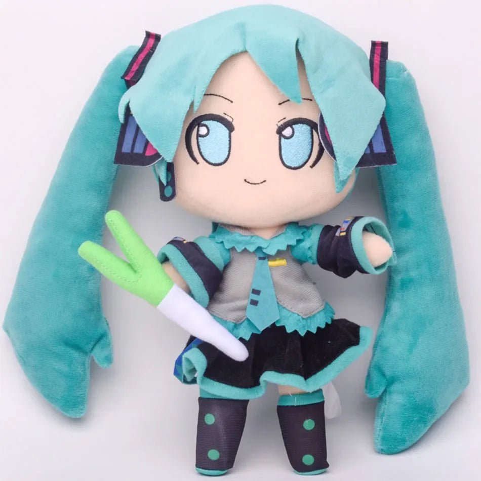 5PCS 20-29cm Hatsune Miku Plush Fuwafuwa Anime Kawaii Cute Cool Toys Dolls Plush Room Car Desk Decoration Birthday Gifts For Fan