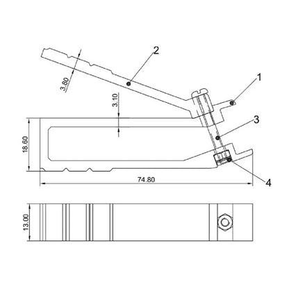 Herramienta eficiente de instalación/extracción de inserción de tuerca para estantes de gabinetes de red, accesorios de estante de servidor