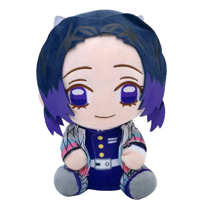 19cm Japan Anime Demon Slayer Akaza Rui Iguro Obanai Tanjirou Kamado Nezuko Agatsuma Zenitsu Plush Toys Doll Peluche Gift