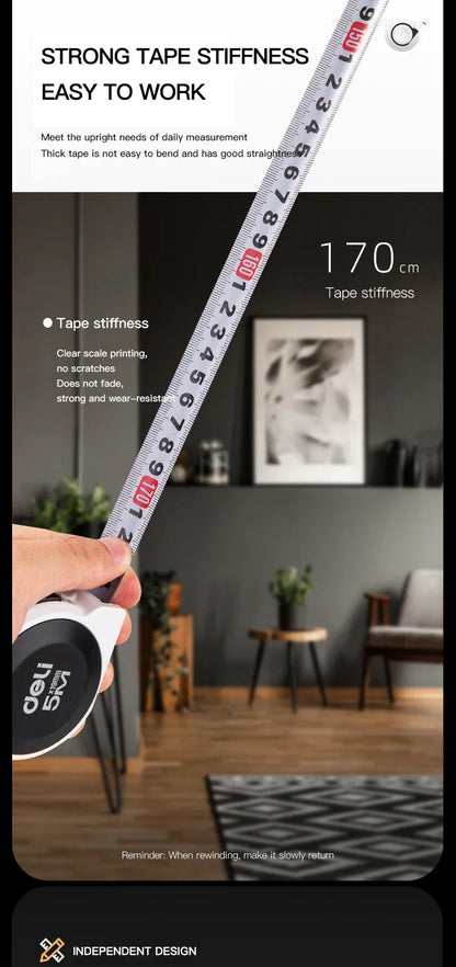 Xiaomi 3m 5m Steel Measure Tape High Precision Measurement Tape Household High Precision Wear-resistant Ruler Measuring Tools