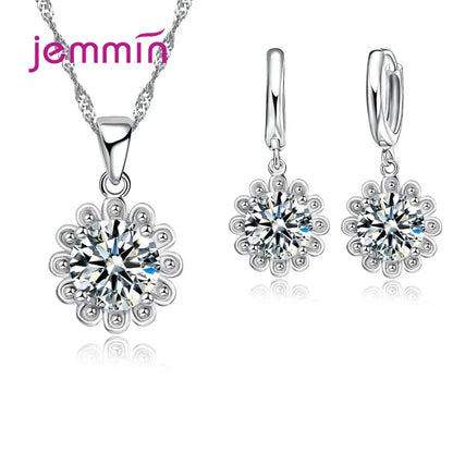 Super Deal Genuine 925 Streling Silver Jewelry Sets Women Girls Wedding Party Fine Jewelry Accessory Multiple Style