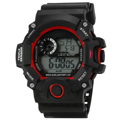 YIKAZE Men's Military Digital Watch Outdoor Men Sports Watch Waterproof Luminous Chronograph Clock Student Electronic Wristwatch