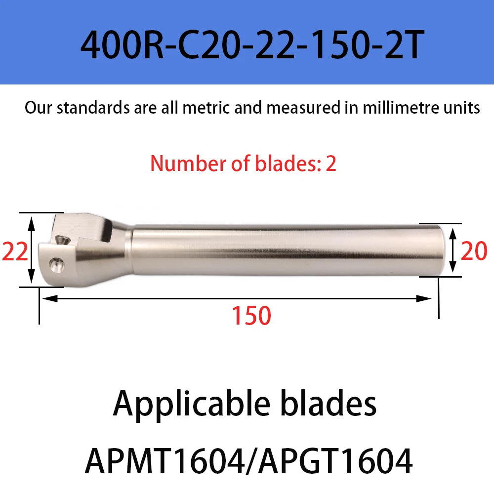 DMIX BAP400R EAP400R APMT1604 Milling Holder Cutterhead Shoulder Cutting Right Angle Precision Milling Cutter End Mill Holder