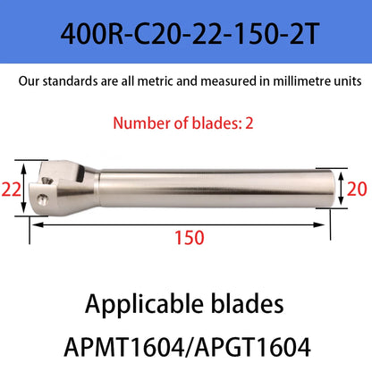 DMIX BAP400R EAP400R APMT1604 Milling Holder Cutterhead Shoulder Cutting Right Angle Precision Milling Cutter End Mill Holder