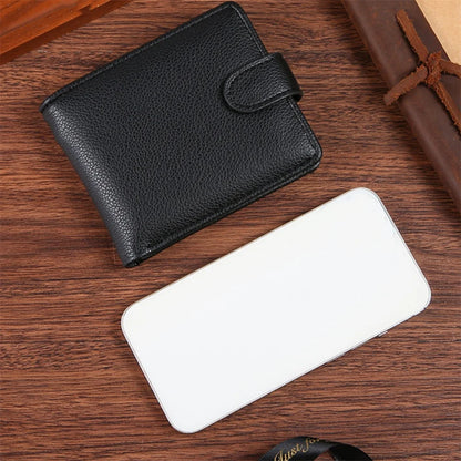 Vintage Leather Mens Wallets Cow Leather Solid Sample Style Zipper&Hasp Purse Card Holders Famous Brand High Quality Male Wallet