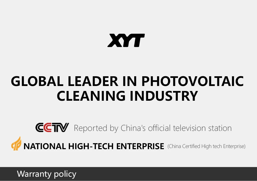 XYT solar panel cleaning double-headed electric brush PV equipment photovoltaic clean  machine tool kit complete system