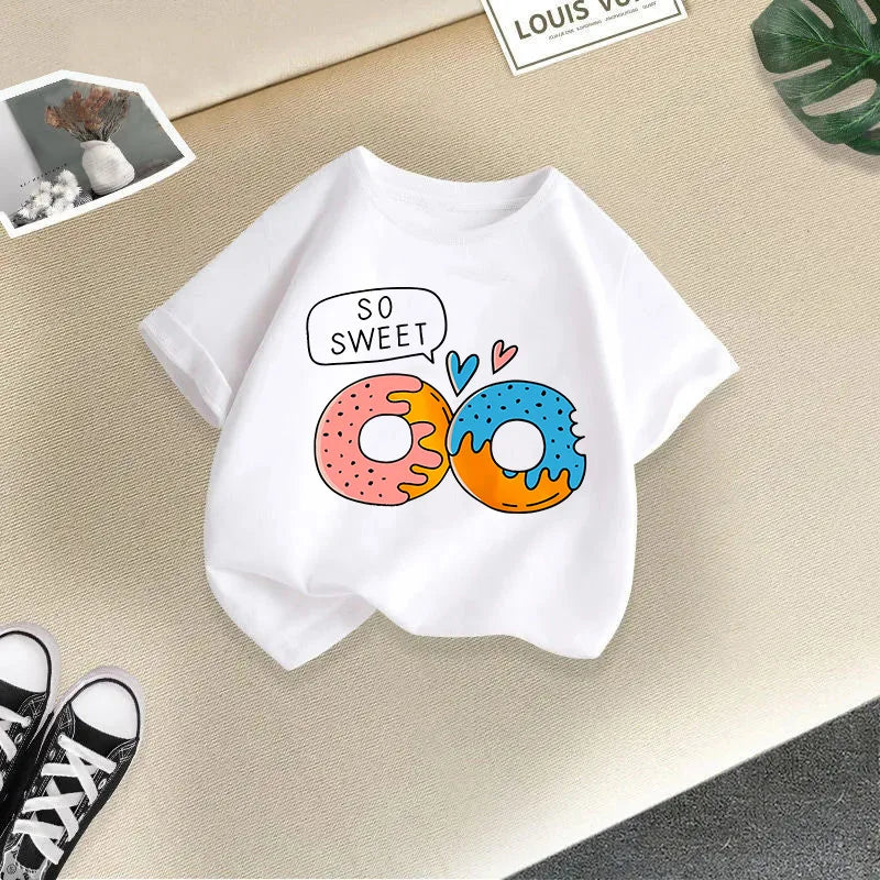 Summer New Children's Clothing Children's T-shirt Boys and Girls Casual Fashion Short-sleeved Baby Half-sleeved Top Base Shirt