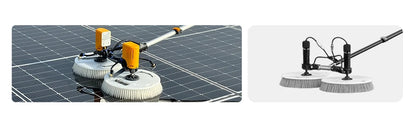 XYT solar panel cleaning double-headed electric brush PV equipment photovoltaic clean  machine tool kit complete system